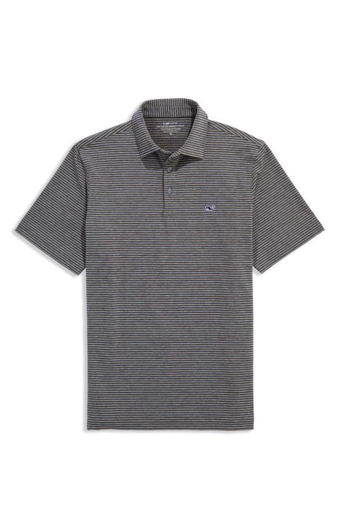 Stripe Sankaty Short Sleeve Performance Polo
