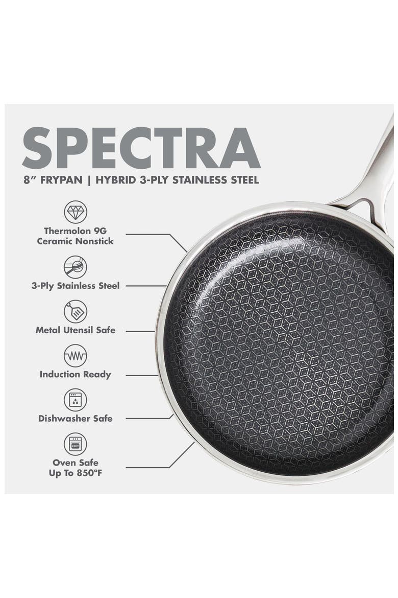 Spectra Thermobond Hybrid Stainless Steel Fry Pan, Alternate, color, GREY
