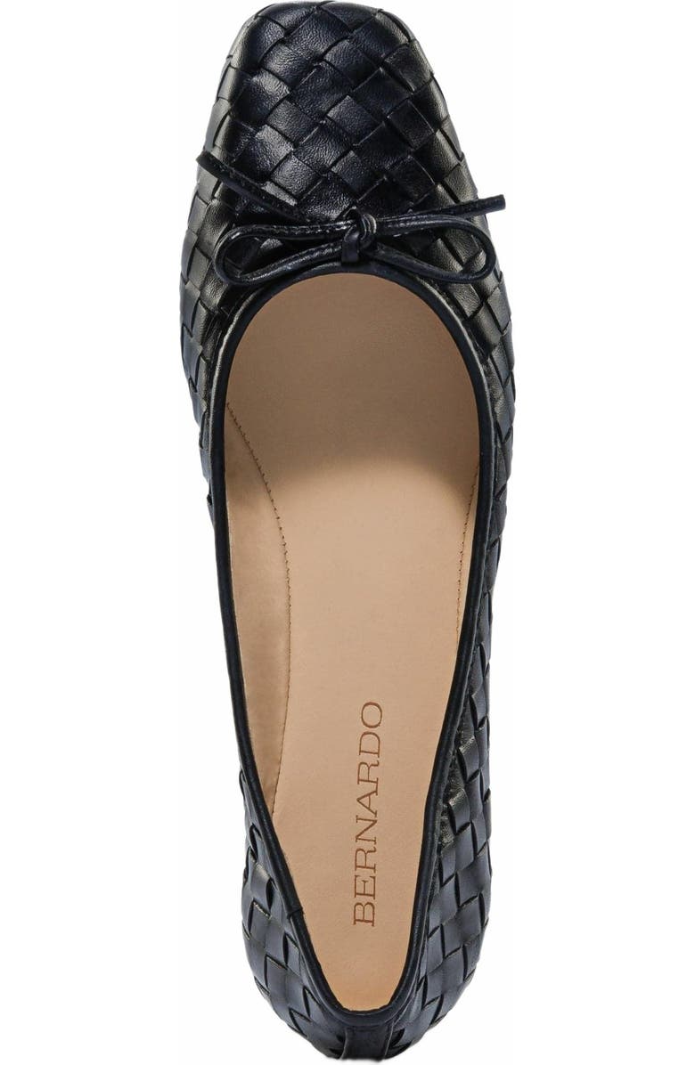 Bernardo Footwear Gwynn Woven Ballet Flat, Alternate, color, Black
