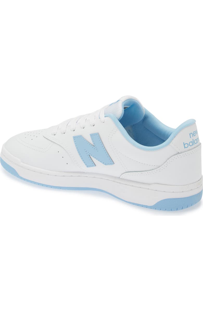 New Balance BB80 Basketball Sneaker, Alternate, color, White/ Light Blue
