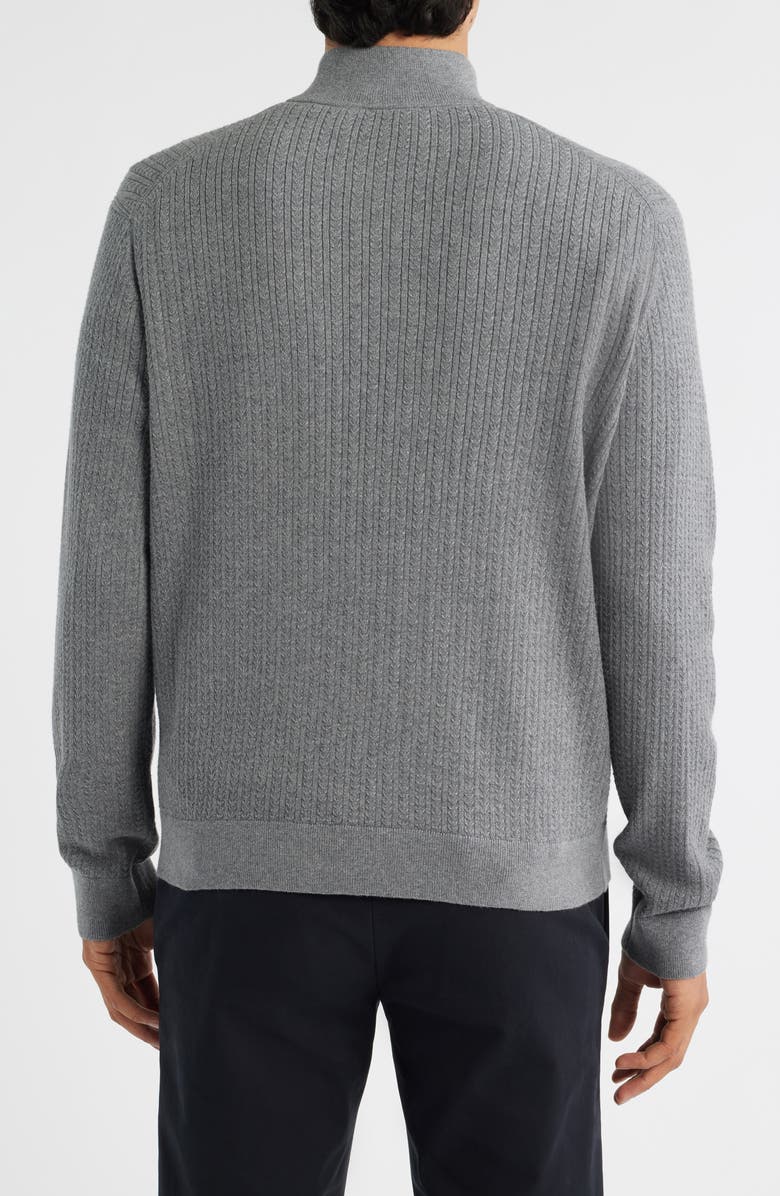 Theory Walton Half Zip Sweater, Alternate, color, Ash Melange