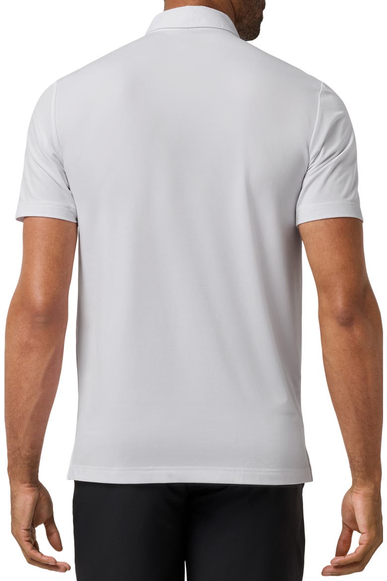 The Heater Solid Short Sleeve Performance Polo, Alternate, color, WHITE