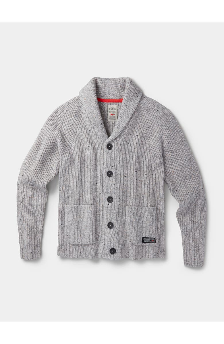 Aubin Studham Shawl Collar Cardigan, Alternate, color, Light Grey