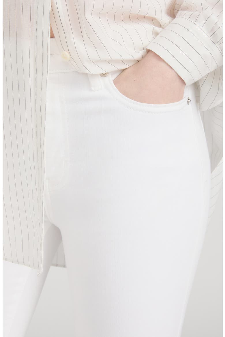 Le High Skinny Jeans, Alternate, color, WHITE