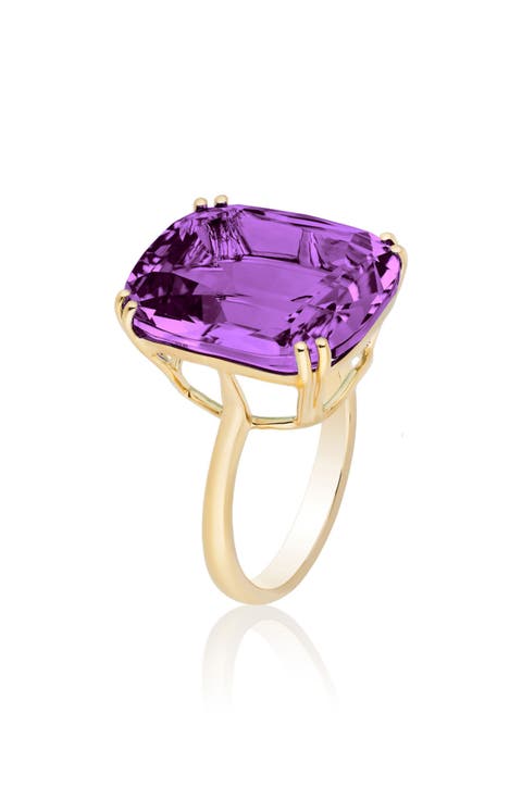 Gossip Cushion Cut Cocktail Ring