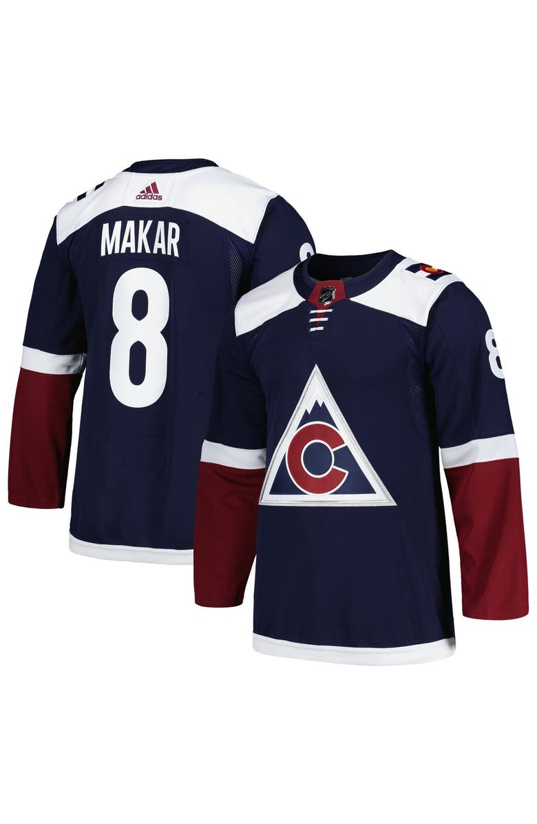adidas Men's adidas Cale Makar Navy Colorado Avalanche Alternate Primegreen Authentic Pro Player Jersey, Main, color,