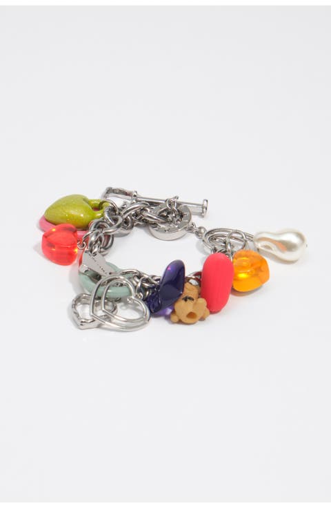 Heart Multicharm Bracelet