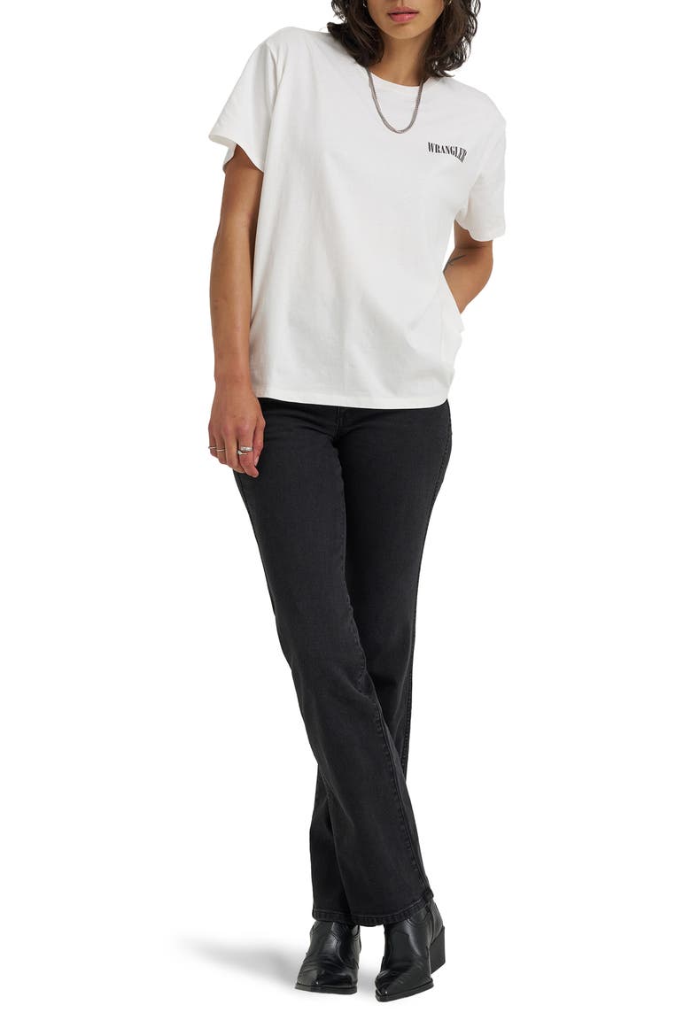 Cowboy Logo Graphic T-Shirt, Alternate, color, WORN WHITE
