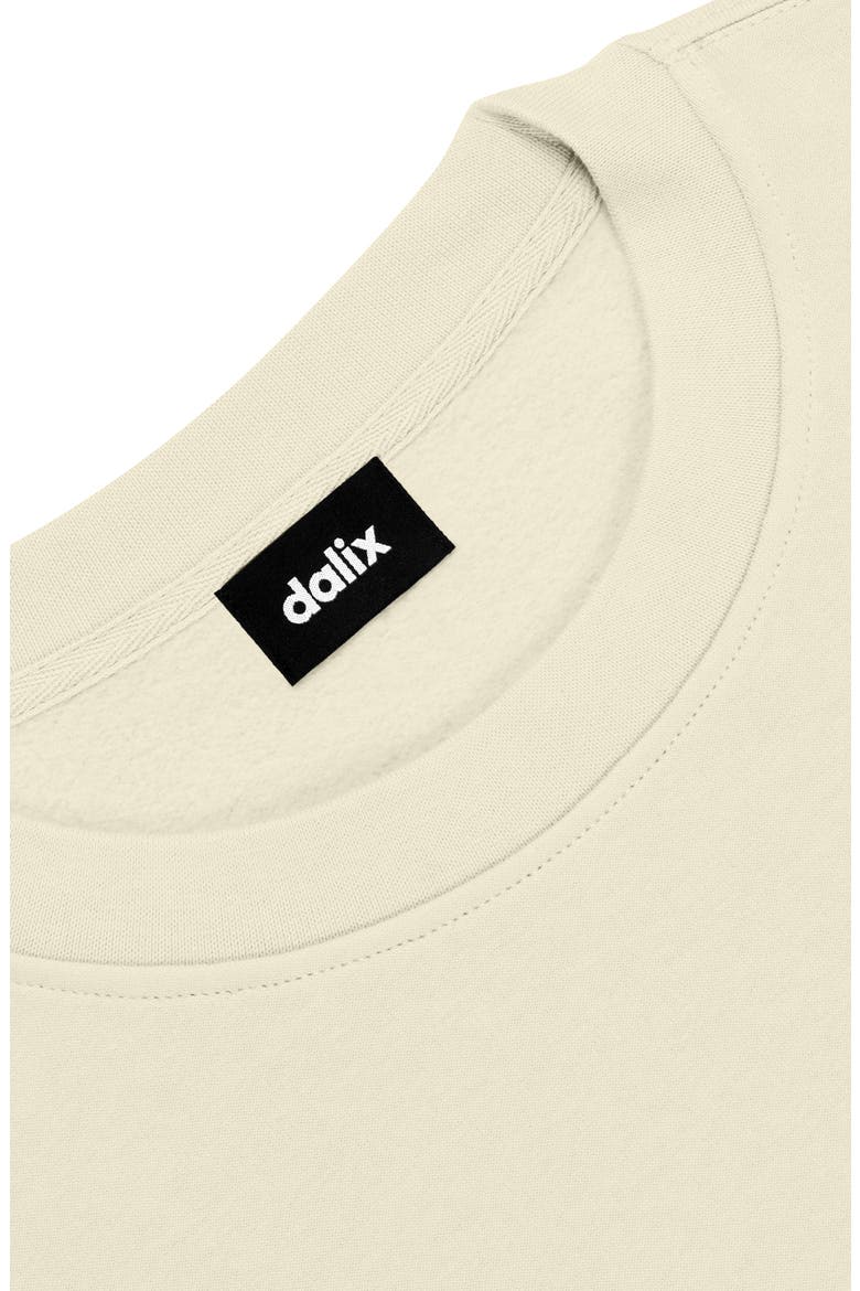 Heartly Ghost Relaxed Fleece Crewneck Sweatshirt, Alternate, color, Butter