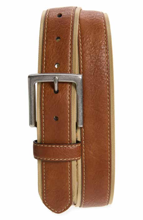 NORDSTROM RACK Leather & Canvas Belt