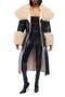 Faux Fur Trench Coat