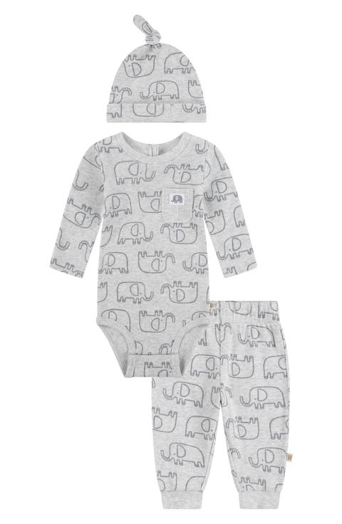 Elephant Bodysuit, Joggers & Hat Set (Baby)