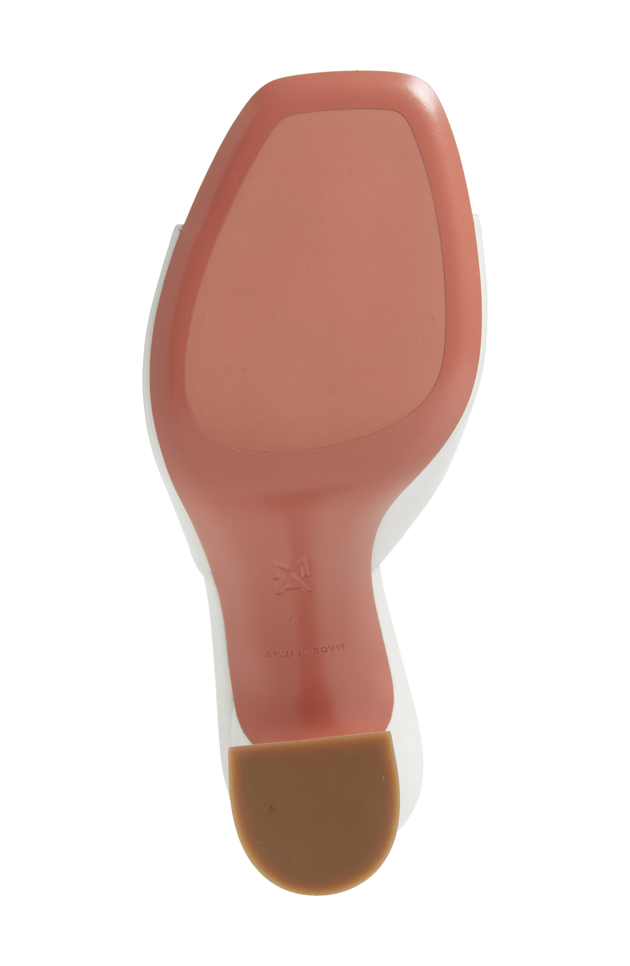 Amina Muaddi Lupita Slipper Slide Sandal, Alternate, color, Nappa White