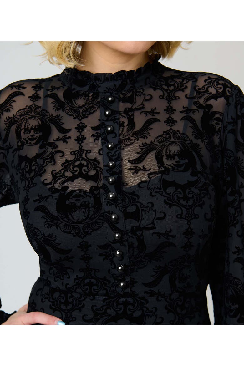 1970s Leota Swing Dress, Alternate, color, Black Solid