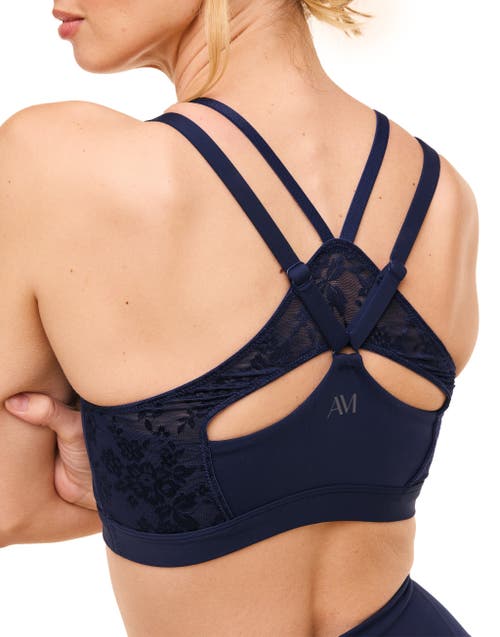 Adore Me Mari Sports Bra In Dark Blue