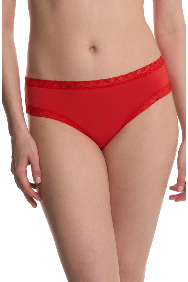 Bliss Cotton Girl Brief, Main, color, Paprika
