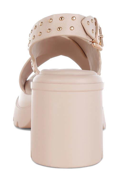 London Rag Nambo Lug Sole Sandal In Beige