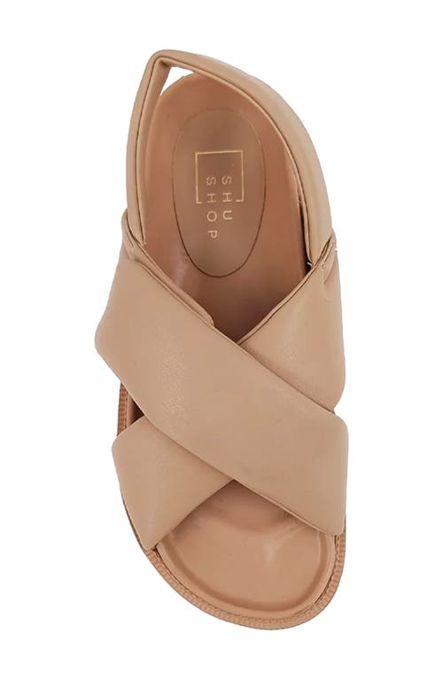 Shushop Delta Slingback Sandal In Brown