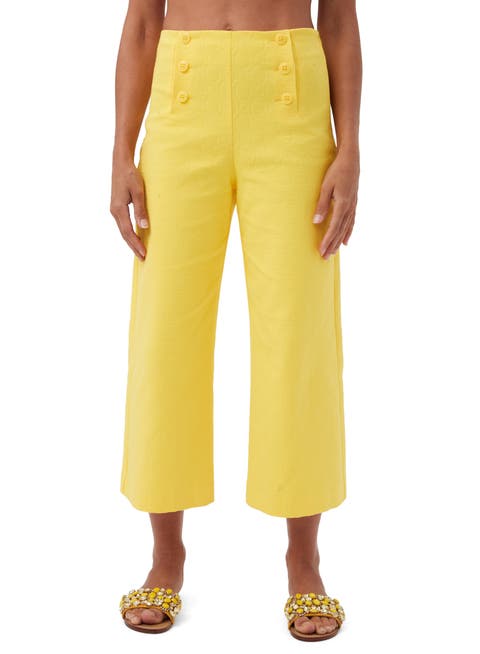 Women's Yellow Cropped & Capri Pants | Nordstrom