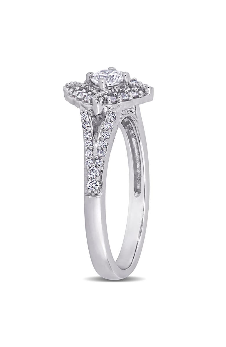 Julianna B. 1/2 CTW Diamond Vintage Engagement Ring 14k, Alternate, color, 14K White Gold