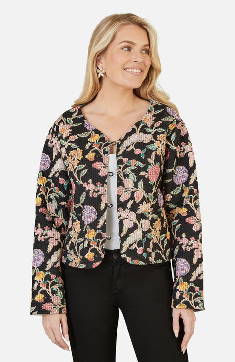 Reversible Floral Quilted Jacket