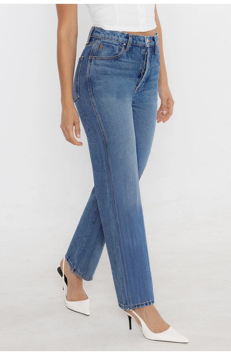Rudes Denim The Tracy Straight Jean, Alternate, color, Ocean Blue
