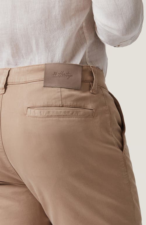34 Heritage Arizona Slim Fit Stretch Twill Chino Shorts In Pebble Twill