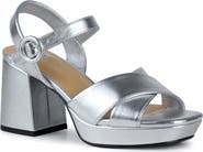 NINETY UNION Platform Metallic Sandal