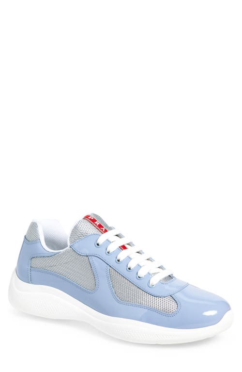 Prada America's Cup Panelled Sneakers In Black