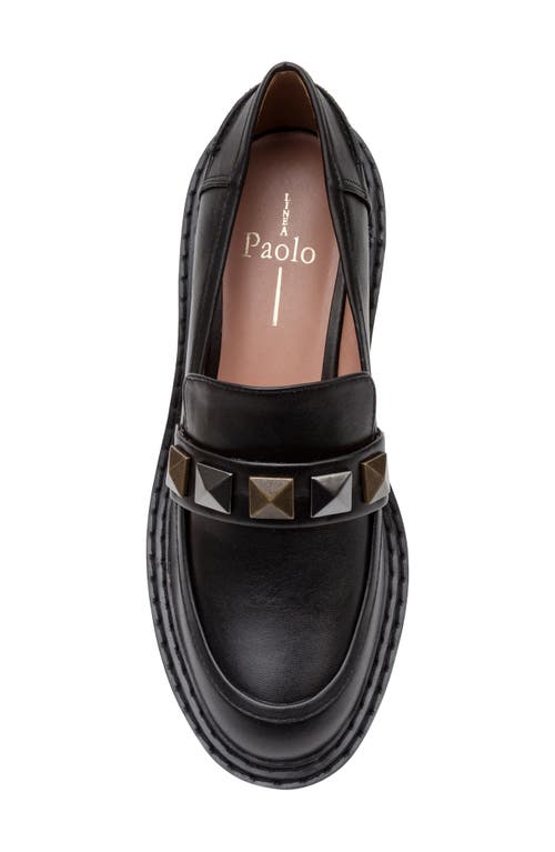 Linea Paolo Essex Platform Loafer In Black
