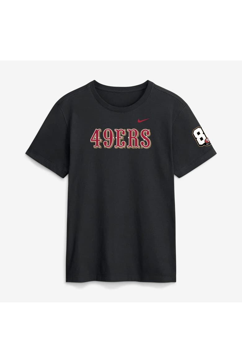Men's Nike Black San Francisco 49ers 80th Anniversary Goal Line Stand T-Shirt, Main, color, Black