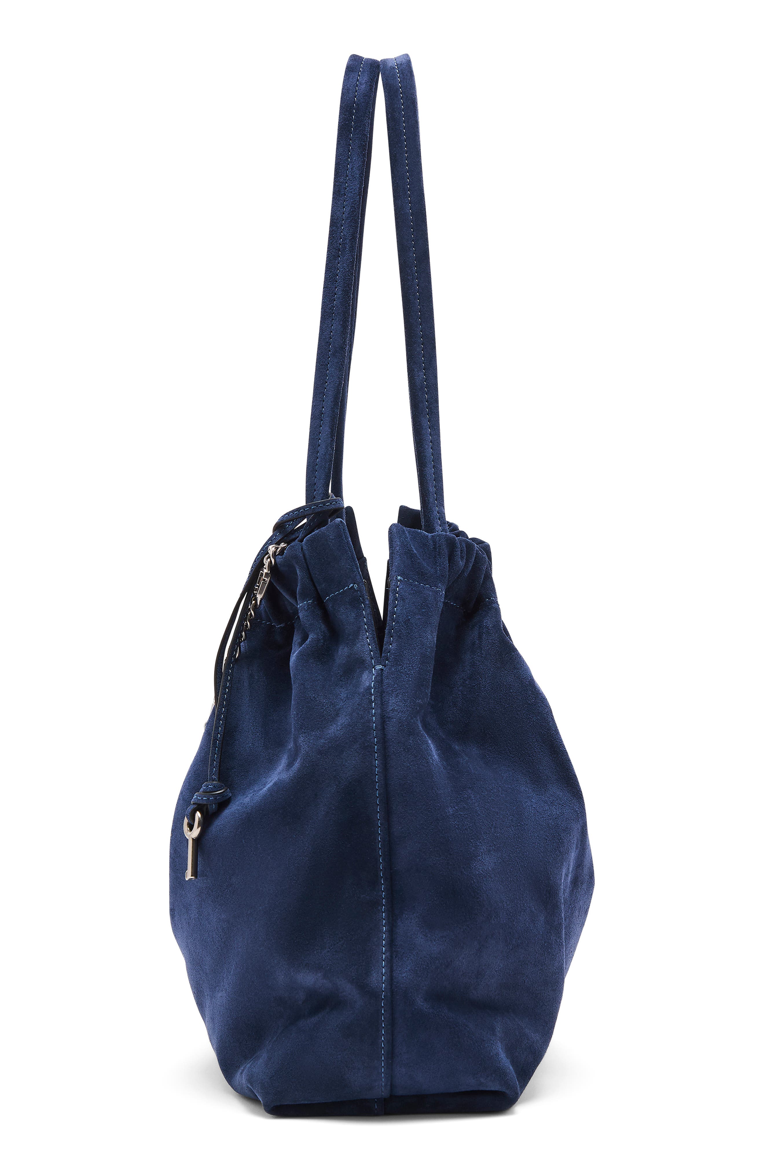 Marc Jacobs The Cristina Suede Tote, Alternate, color, Navy