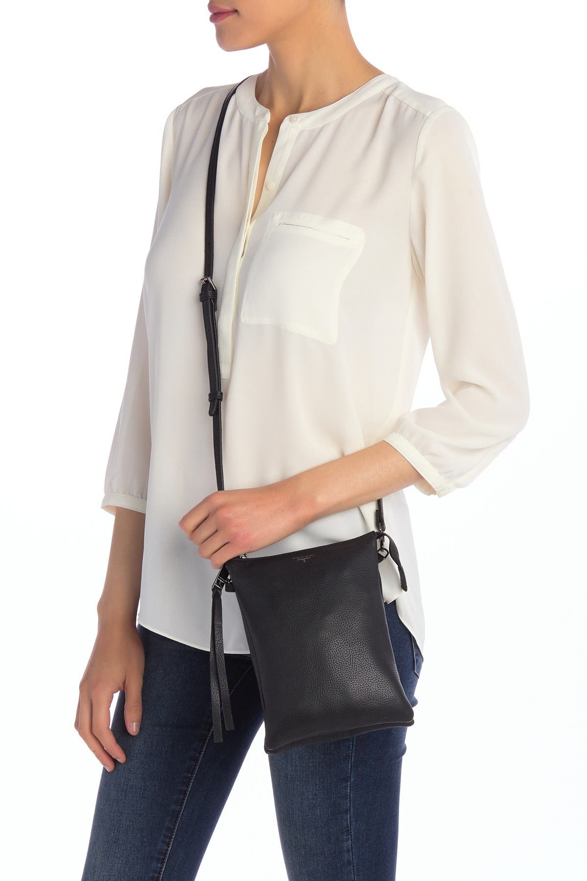 T Tahari Kyrstal Leather Crossbody Bag, Alternate, color, 