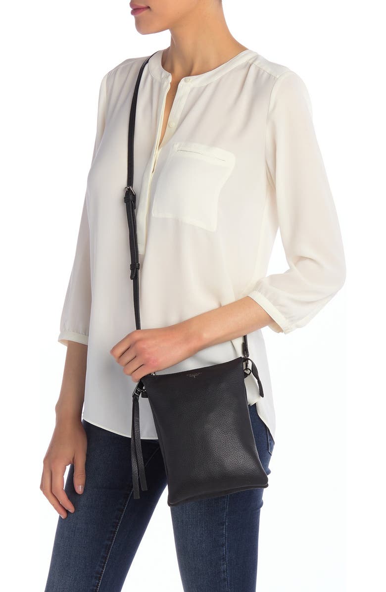 T Tahari Kyrstal Leather Crossbody Bag, Alternate, color,