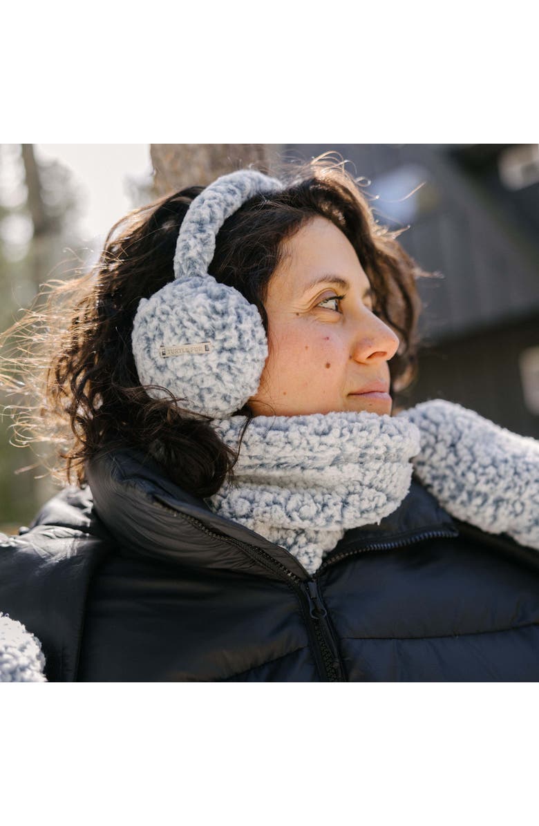 Turtle Fur High Pile Fleece Neck Warmer, Alternate, color, Black