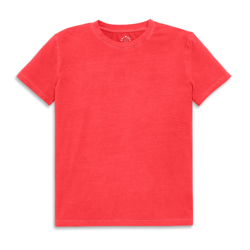 Shop Primary Adult Easy Crewneck Tee In Garment Dye Strawberry