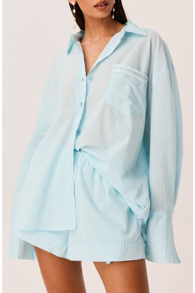 Amren Cotton Shirt, Alternate, color, LIGHT BLUE