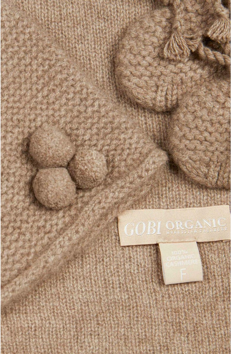 GOBI Mongolian Cashmere Organic Color Cashmere Baby Set, Alternate, color, Taupe