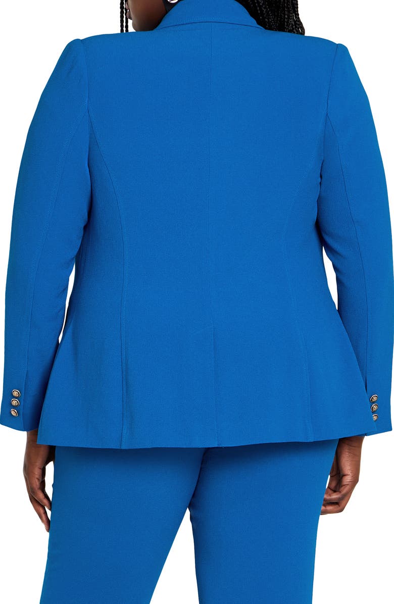 City Chic Kiana Double Breasted Blazer, Alternate, color, 
