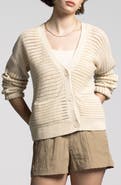WEEKEND LOS ANGELES Lisette Linen & Cotton Cardigan