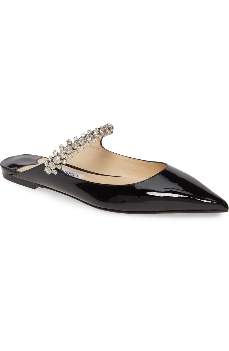 Jimmy Choo Bing Crystal Embellished Flat, Main, color,