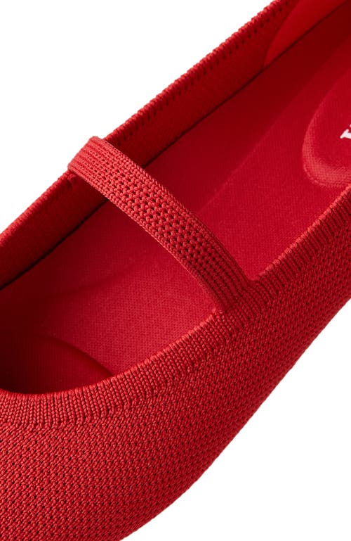 Vivaia Almond-toe Mary-jane In Red