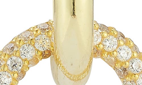 Glaze Jewelry Pavé Double Link Earrings In Gold