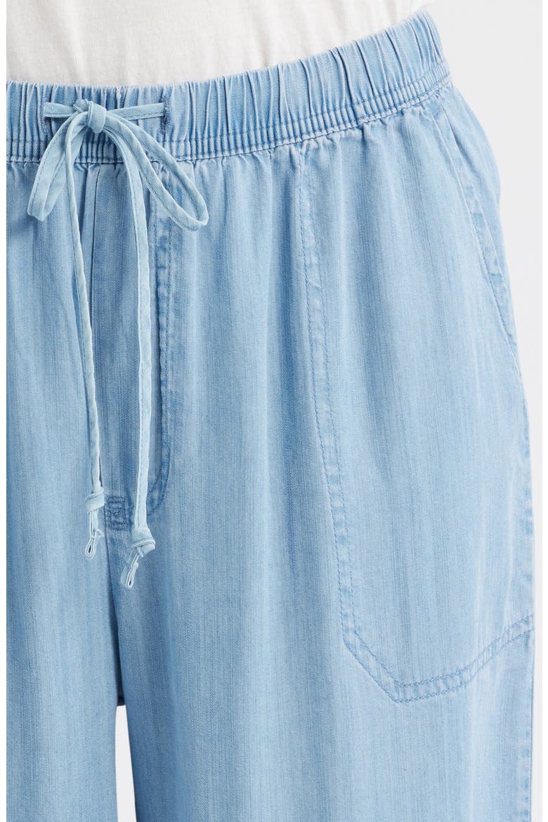 Isabeli Chambray Drawstring Pants, Alternate, color, LIGHT WASH