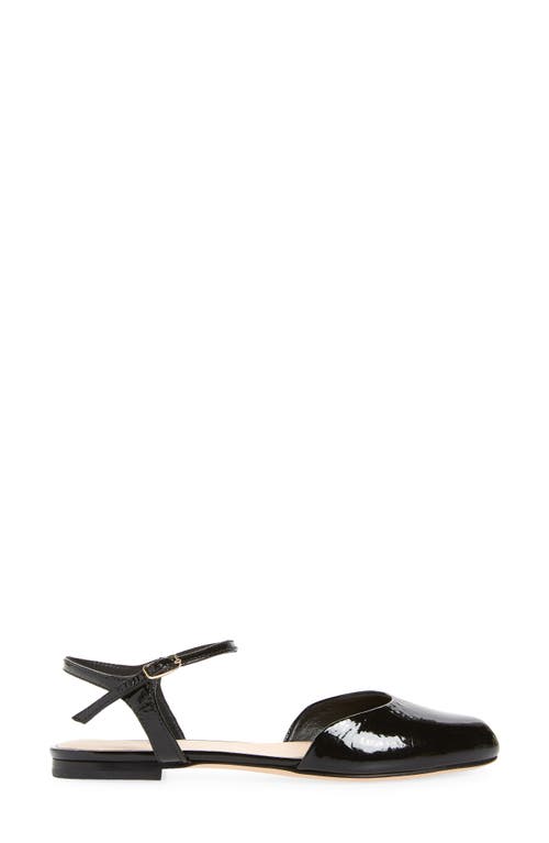Agl Attilio Giusti Leombruni Agl Milly Ankle Strap Flat In Nero