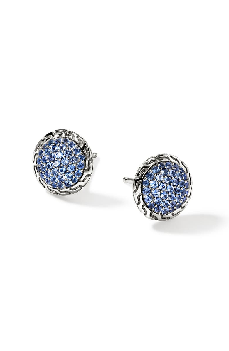 John Hardy JH Essentials Stud Earrings, Alternate, color, Blue Sapphire