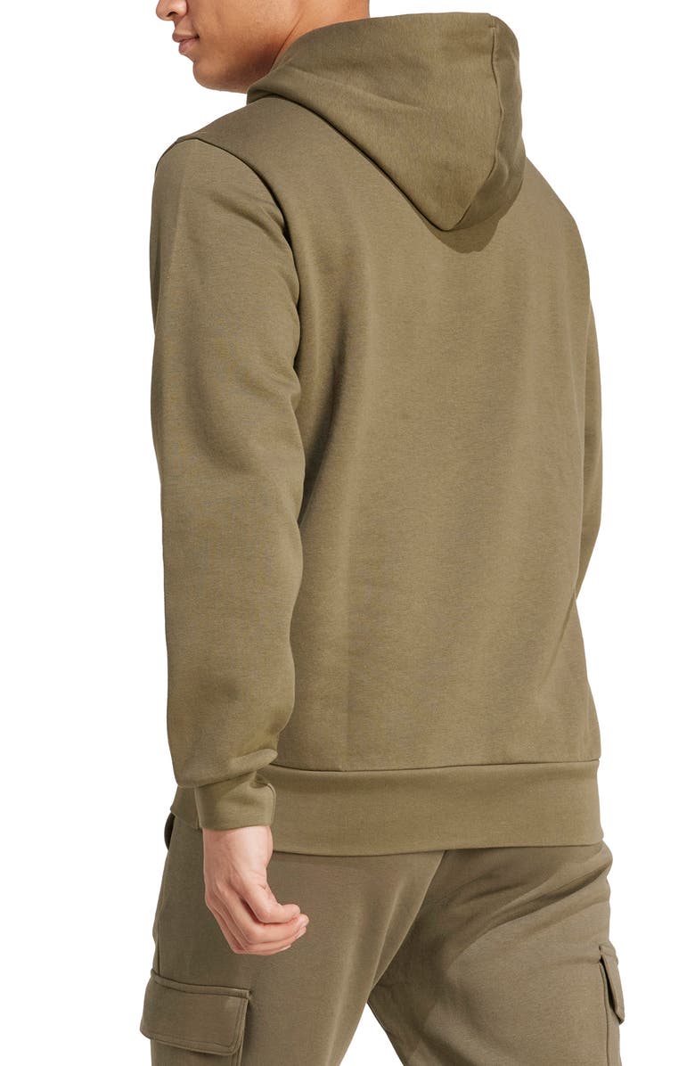 adidas Camo Logo Fleece Graphic Hoodie, Alternate, color, Olive Strata