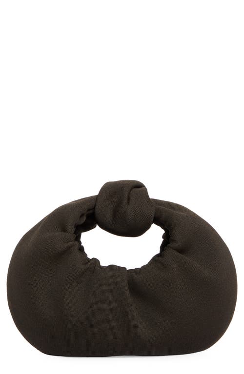 Gia Studios Mini Croissant Knit Bag In Black