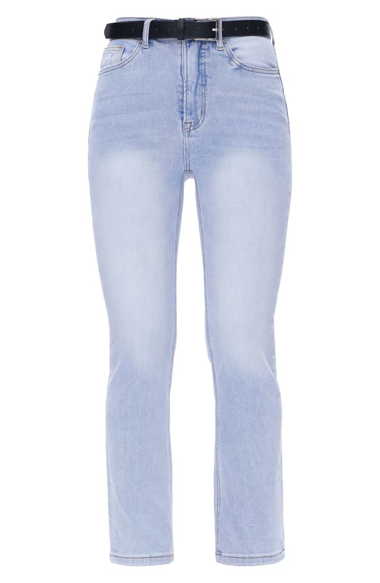 Bayeas High Waist Straight Leg Jeans, Alternate, color, Sky Blue