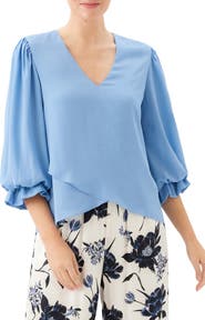 Karen Kane Crossover Hem Asymmetric Top